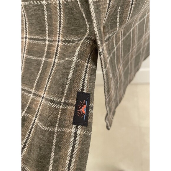 Faherty Coastline Knit Shirt Men XXL Pleasant Hill Plaid Button Up - Picture 6 of 8